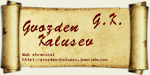 Gvozden Kalušev vizit kartica